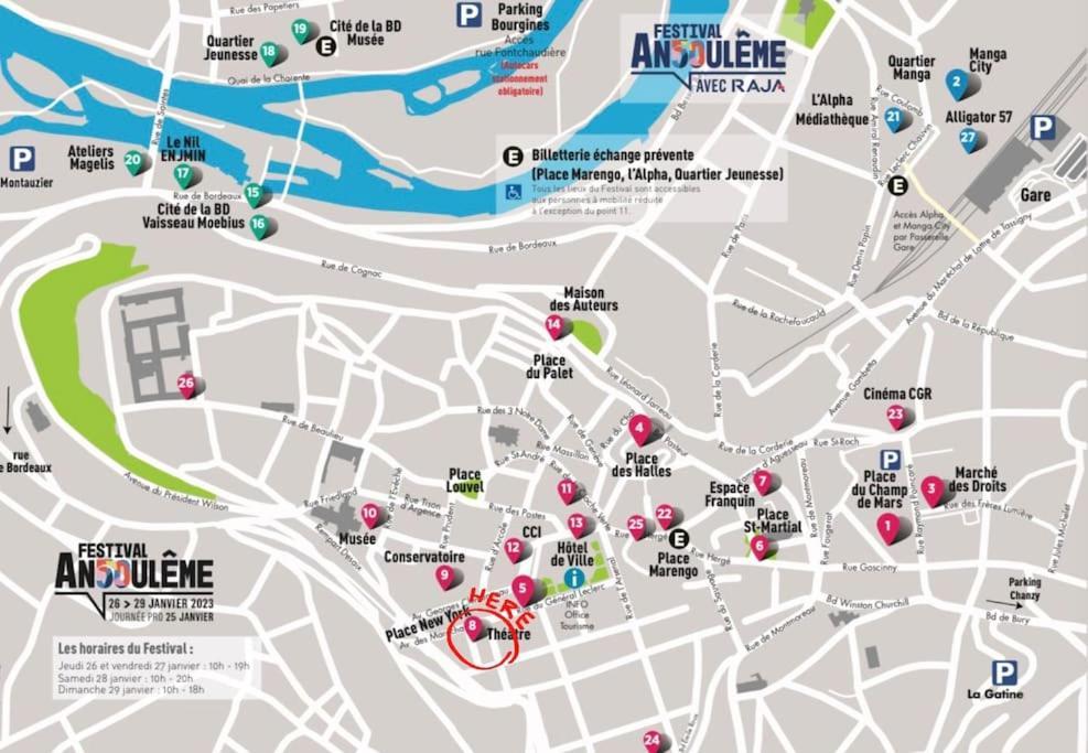Maison + Parking Prive Au Coeur Angouleme 60M2 외부 사진